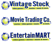 Vintage Stock, Movie Trading Co., & EntertainMart logo
